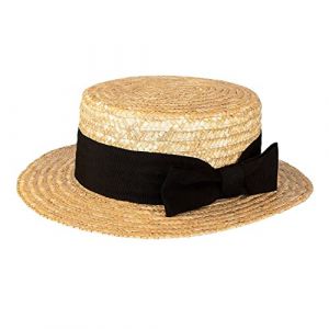 Image de Boland CHAPEAU CANOTIER RUBAN NOIR Noir