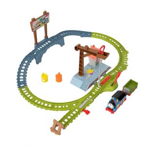 Mattel Thomas Et Ses Amis Coffret Livraison De Peinture, Locomotive Motoris&eacute;e &Agrave; Piles Et Piste, Thomas Et Le Wagon Farceur, Stimulation Motricit&eacute;, Jouet Enfant, A Partir De 3 Ans, HTN34