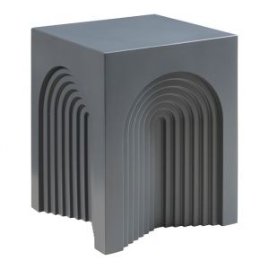 Table d'appoint Elverumn 45 x 35 x 35 cm gris mat [en.casa]