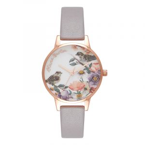 Image de Olivia burton Montre Femme Flower Show Gold & Grey Lilac OB16ER13