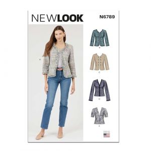 New Look Patron de couture UN6789A Vestes pour femme A (36-38-40-42-44-46)