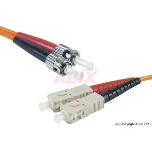 Image de Mdc Jarretière optique duplex 2.0 mm multi OM2 50/125 ST-UPC/ST-UPC orange - 3 m