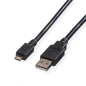 Roline C&acirc;ble Usb 2.0, Usb A M&acirc;le - Micro Usb B M&acirc;le 3,0m