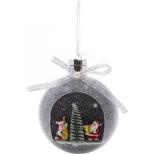Werka Pro - Boule Papa Noël lumineuse multicolore