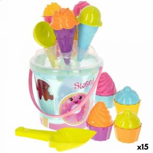 Beach toys set Colorbaby polypropylene (15 Units)