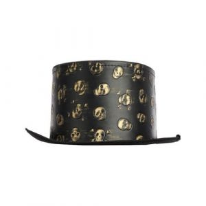 Ruedelafete Chapeau haut-de-forme crânes or steampunk adulte - générique 23610