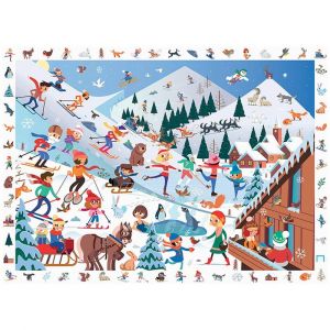 Image de Sentosphère Puzzle 100 pièces : Cherche et Trouve : Sports d'Hiver