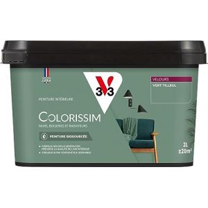 V33 Peinture multi-supports Colorissim Vert tilleul Velours 2L