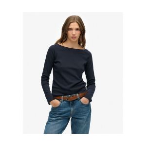 Superdry T-shirt manches longues &agrave; &eacute;paules d&eacute;nud&eacute;es femme Bardot