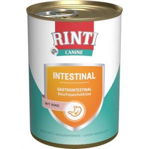 Rinti 24x400g Canine intestinal avec bœuf nourriture pour chien humide