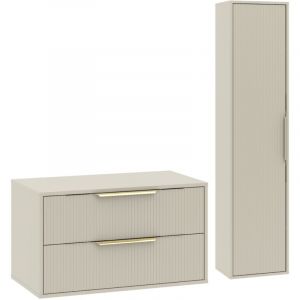 Badplaats Meuble sous-vasque Rimini 80 cm - Cashmere - Meuble d