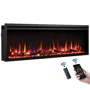 Chemin&eacute;e &eacute;lectrique BALDERIA Atalanta 60 - Chemin&eacute;e encastrable, 1500 W - Noir