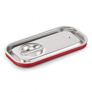 WAS Couvercle de transport GN joint 2 GN 1/3 en Acier au nickel chrome Germany