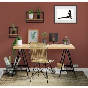 Shot Cadre Photo Yoga 30x40cm avec P e Partout Tableau Bois Verre (NOIR)