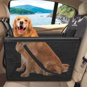Housse de siège pour chien - Wimypet - Imperméable - Tissu Oxford 900D - Hamac de voiture - Noir