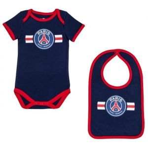 Psg Body b&eacute;b&eacute; gar&ccedil;on - PARIS SAINT GERMAIN - Collection officielle - Coton - Bleu - Sans manche