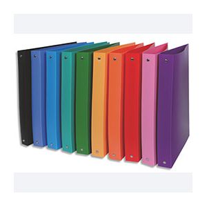 H.Koenig Classeur 26 x 32 cm dos de 40mm polypropylène opaque assortis