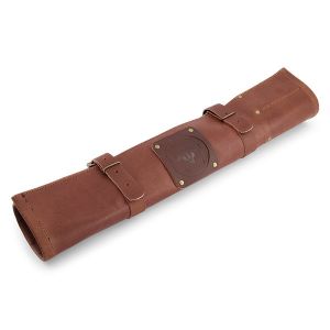 Etui Couteaux Buffalo 5 Poches Cognac