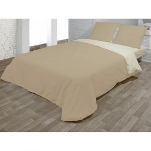 Hosteline Parure de lit Vegas Beige lit de 90 2 pi&egrave;ces