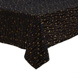 Nappe velours 140x360 STYR - noir