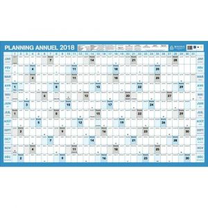 Image de Planning annuel souple 60x99 cm Janvier à Décembre 2013