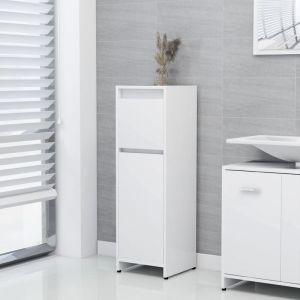 VidaXL Armoire de salle de bain Blanc 30x30x95 cm Agglom&eacute;r&eacute;. Produit Neuf ! Garantie 0 ans !