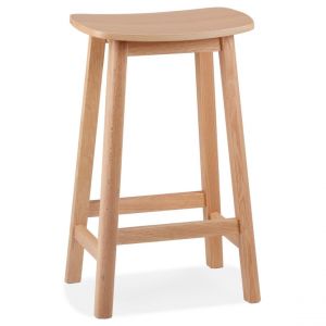 Tabouret snack mi-hauteur 'DUMAS MINI' en bois finition naturelle