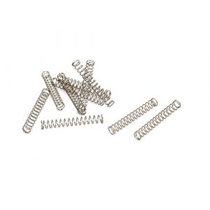 Sourcing map Ressort de compression 10Pcs 03 mm x 3 mm x 20 mm en acier inoxydable 304 Ressorts Argenté
