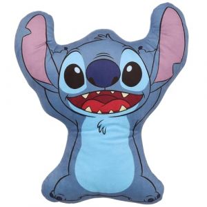 DISNEY Stitch DOUX Coussin décoratif en VELOURS coussin en forme pour chambre denfant 35x30cm OEKO-TEX