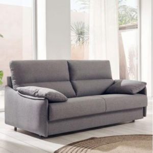 Canapé convertible express VERONE couchage 140 x 200 cm gris