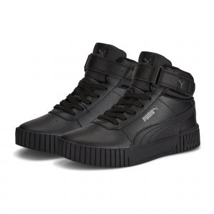 Puma Carina 2.0 Mid Jr, Basket, Black Black-Dark Shadow, 37.5 EU