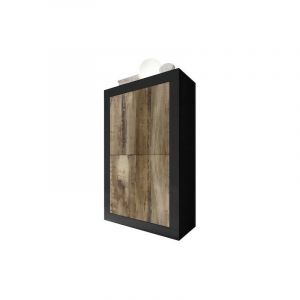 Azura home design Argentier basic noir mat/pero 102 x 162 x 43 cm