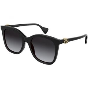 Gucci Femme GG1071S 001 Lunettes de soleil Acétate Noir Gris Cat Eye Ombré