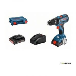 Bosch Perceuse &agrave; Percussion PROFESSIONAL GSB 18V-28 + 2 batteries 2,0Ah + chargeur GAL 18V-20 + L-Case