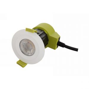 Image de Inspired Dlux Bazi Downlight encastr&eacute; LED dimmable, blanc, 38 deg Angle de faisceau, 840lm, 5000K, IP65, DRIVER INCLUS