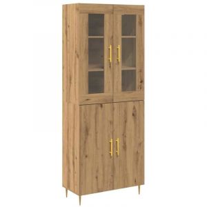 VidaXL Highboard Artisan Oak 69,5 x 34 x 180 cm Bois d'ingénierie