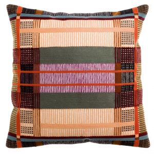 Declikdeco Coussin brodé Kaël Multico 45 x 45