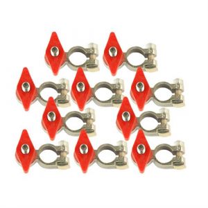 Image de Oc-Pro Sachet de 10 cosses robinets de batterie rouges positives