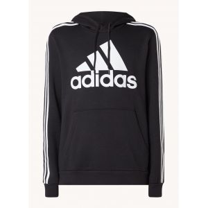 Adidas Sweat-shirt à capuche Essentials Fleece 3-Stripes Logo Noir - Taille L;M;S;XL;XS;2XL;3XL