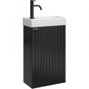 Badplaats Meuble Lave-mains Bosco 40 x 22 cm - Noir mat - Armo