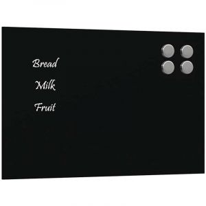 VidaXL Tableau noir magnétique mural Noir 30x20 cm Verre trempé