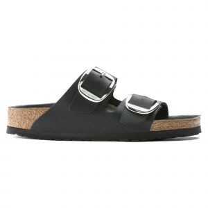 Birkenstock Mules femme Arizona Big Buckle Natural Leather Oiled