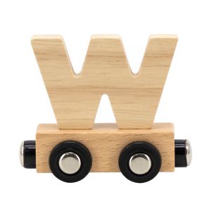 Lettre Train Naturel Lettre W MULTICOLORE Tryco