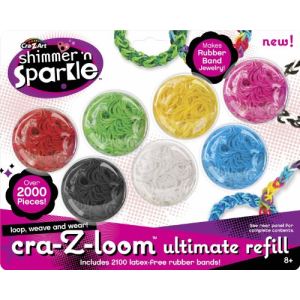 Cra-Z-Art Cra-Z-Loom : Super recharge 2100 élastiques 7 couleurs