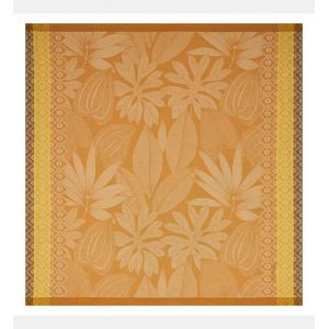 Image de Le Jacquard Français Petit Carré Nature Sauvage 100% coton Jaune