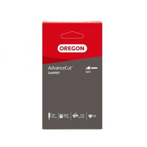 Oregon 24AP - Chaîne de Tronçonneuse pour Guide-Chaîne 25 cm, Pas 1/4" Low Profile, Jauge 1,1 mm & 57 Maillons d'Entraînement, Faible Rebond, Gouges Demi-Ronde, Compatible avec Stihl MSA161T