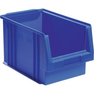 FP Lot boîte de rangement à ouverture frontale plk la-ka-pe 1 carton(s) de 10 pièce(s) boîte rangement ouv front l330xl213xh200mm pp bleue - la-ka-pe
