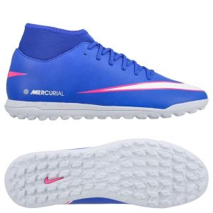 Nike Mercurial Superfly 10 Club Tf Attack - Bleu/blanc - Stabilis&eacute; (Tf), pointure 41 - ['Bleu'] - Taille 41