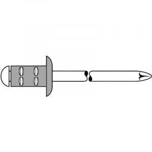 Gesipa Mini-Pack rivet PolyGrip Alu/ acier 4 x 10