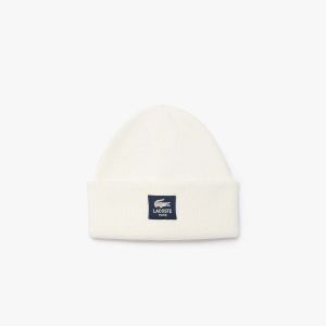 Lacoste Bonnet Square Logo blanc pur